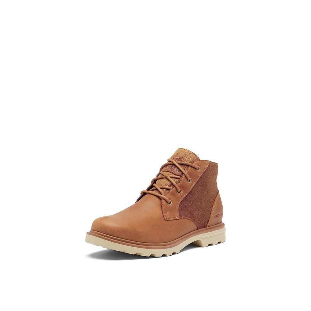 Sorel Men's Carson Chukka Waterproof Boot - Elk, Oatmeal - 8